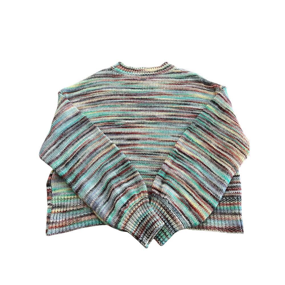 Ghanda Women's Northern Lights Melange Norway Knit High neck Sweater Size Medium - Picture 6 of 6